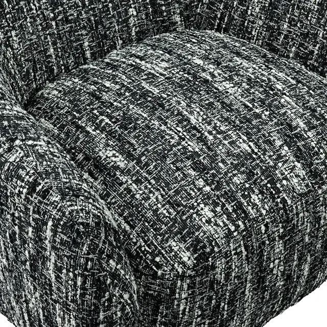 Contemporary Black Accent Chair (Pyrena) — Lounge Chair, view 8