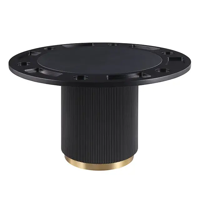 Contemporary Black Dining Set — Dining Table, view 4