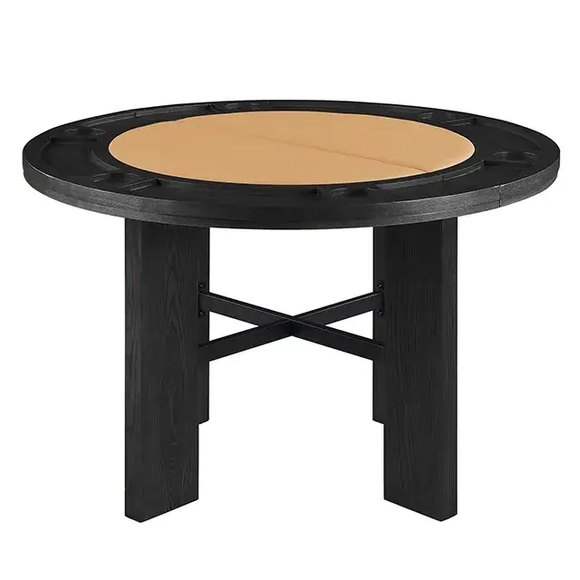 Contemporary Black Dining Set (Gaetani) 2 — Dining Table, view 2