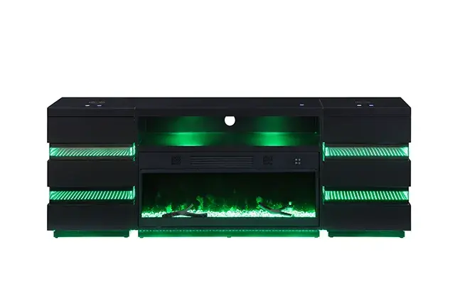 Contemporary Black TV Console (Terni) — TV Unit, view 15