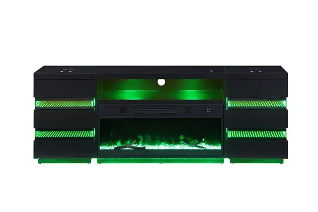 Contemporary Black TV Console (Terni) — TV Unit, view 16