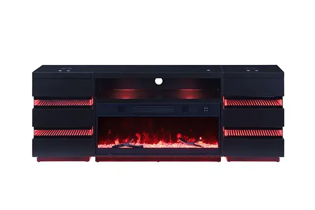 Contemporary Black TV Console (Terni) — TV Unit, view 17