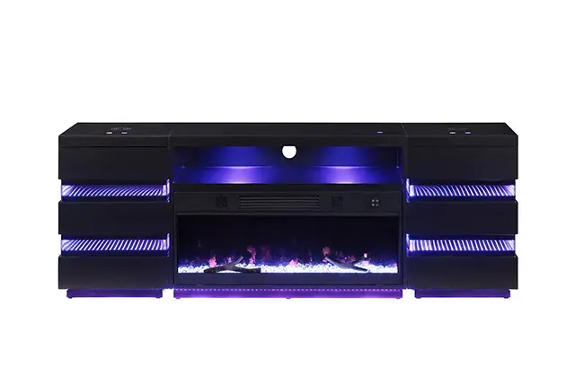 Contemporary Black TV Console (Terni) — TV Unit, view 18