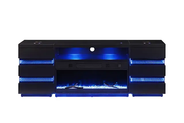 Contemporary Black TV Console (Terni) — TV Unit, view 19