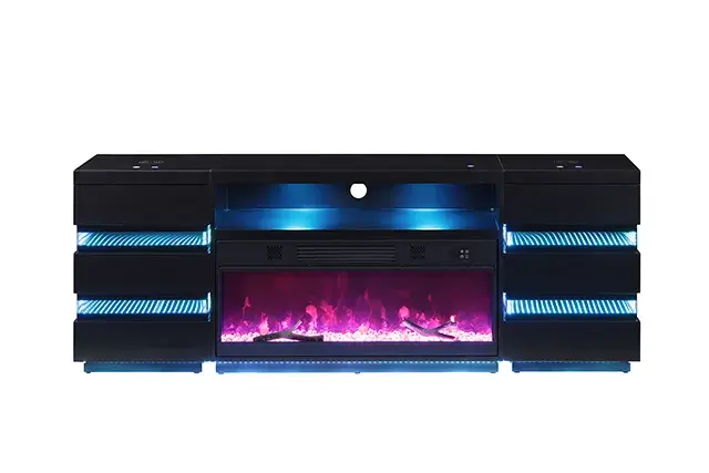 Contemporary Black TV Console (Terni) — TV Unit, view 21