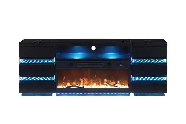 Contemporary Black TV Console (Terni) — TV Unit, view 22