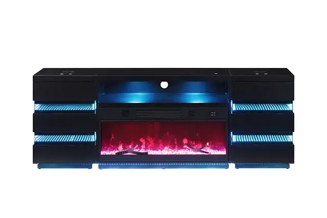 Contemporary Black TV Console (Terni) — TV Unit, view 24