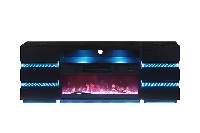 Contemporary Black TV Console (Terni) — TV Unit, view 25