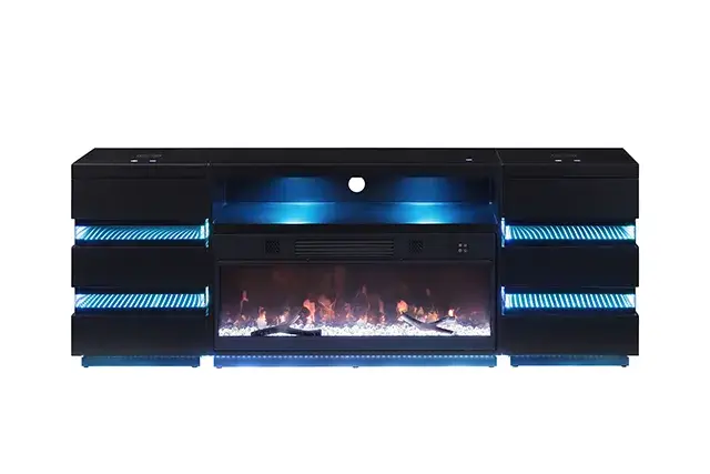 Contemporary Black TV Console (Terni) — TV Unit, view 26