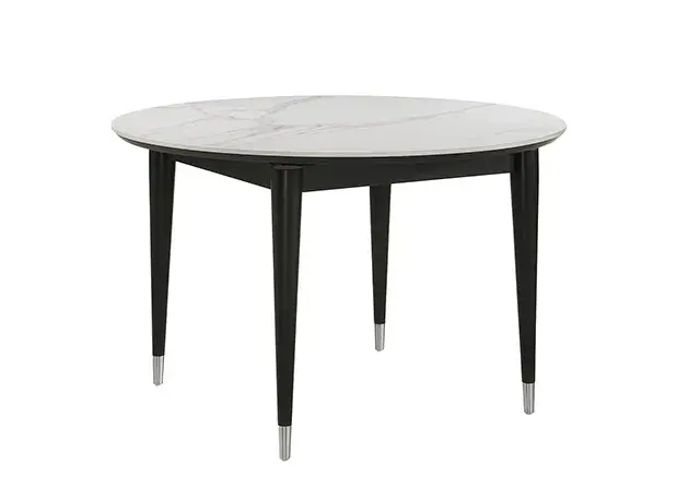 Contemporary Black/White Dining Set — Dining Table, view 3