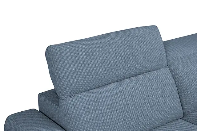 Contemporary Blue Power Reclining Sectional — Sofa, view 8