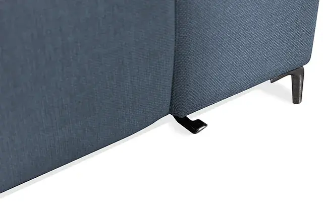 Contemporary Blue Power Reclining Sectional — Sofa, view 9