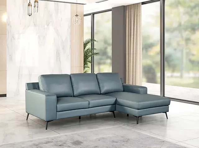 Contemporary Blue Sectional Sofa (Stordal) — Sofa, view 5