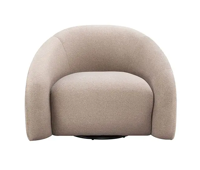 Contemporary Brown Accent Chair (Kyria) — Lounge Chair, view 4