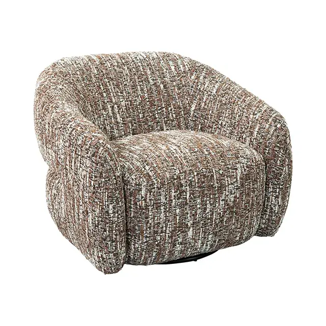 Contemporary Brown Accent Chair (Pyrena) — Lounge Chair, view 4