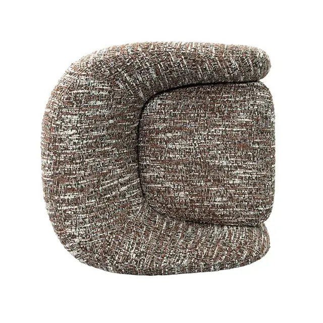 Contemporary Brown Accent Chair (Pyrena) — Lounge Chair, view 5