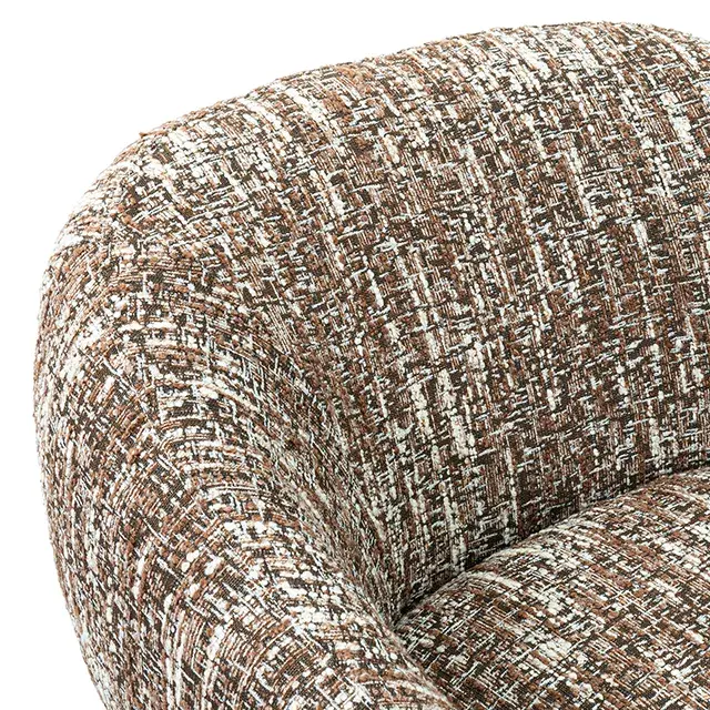 Contemporary Brown Accent Chair (Pyrena) — Lounge Chair, view 6