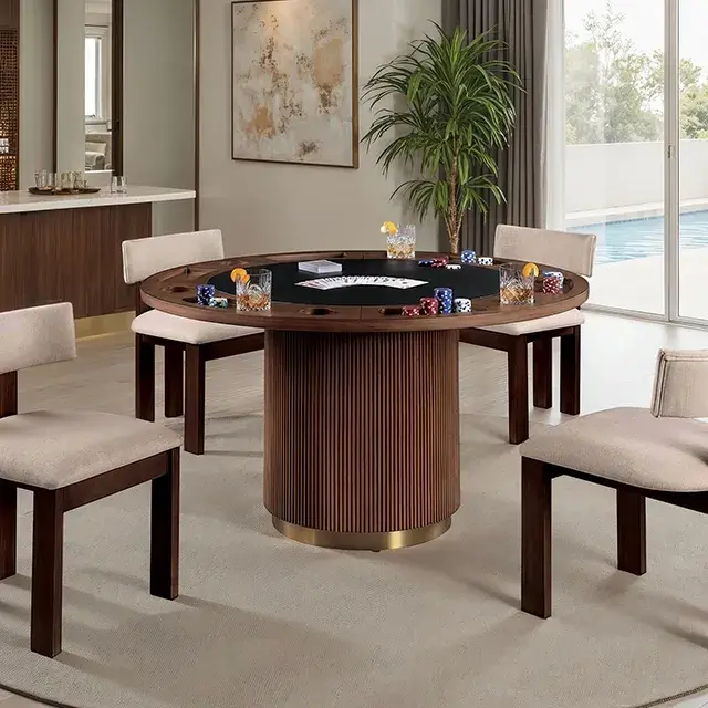 Contemporary Brown Dining Set (Frascone) — Dining Table, main view