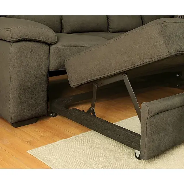 Contemporary Brown Sectional Sofa — Sofa, view 6