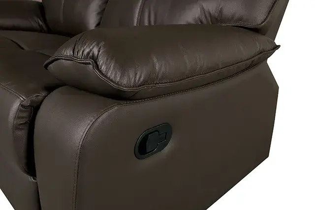 Contemporary Brown Sofa — Sofa, view 3