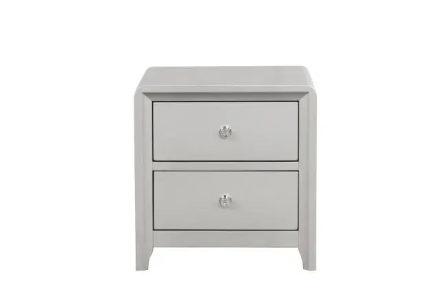 Contemporary Champagne Nightstand — Nightstand, view 8