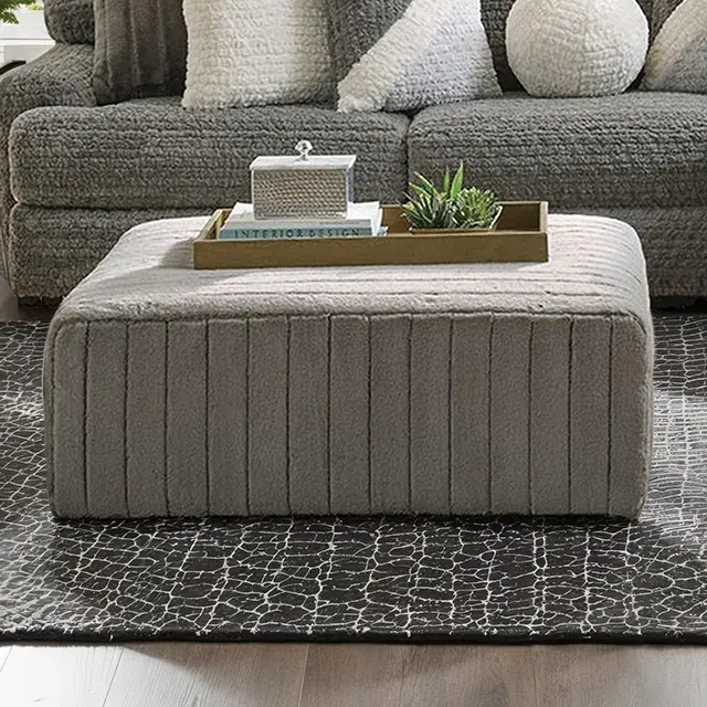 Contemporary Charcoal Sectional Sofa — Sofa, view 3