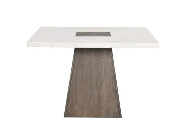 Contemporary Dark Walnut Dining Set — Dining Table, view 2