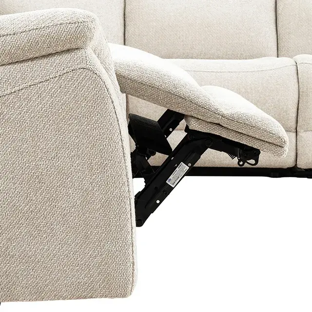 Contemporary Dove Gray Power Reclining Sectional — Sofa, view 5