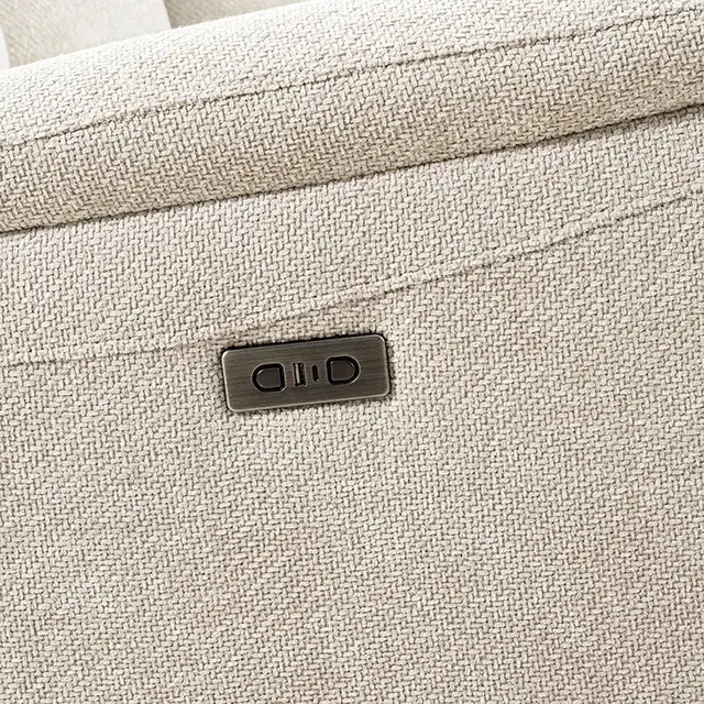 Contemporary Dove Gray Power Reclining Sectional — Sofa, view 6