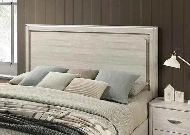 Contemporary Dusty Gray Queen Bedroom Set — Bed Frame, view 2
