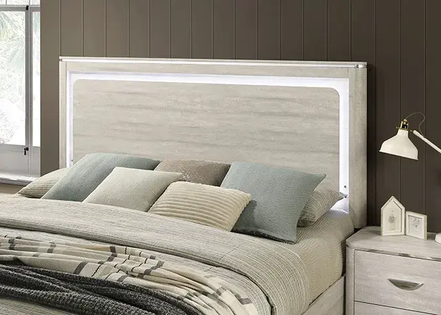 Contemporary Dusty Gray Queen Bedroom Set — Bed Frame, view 3