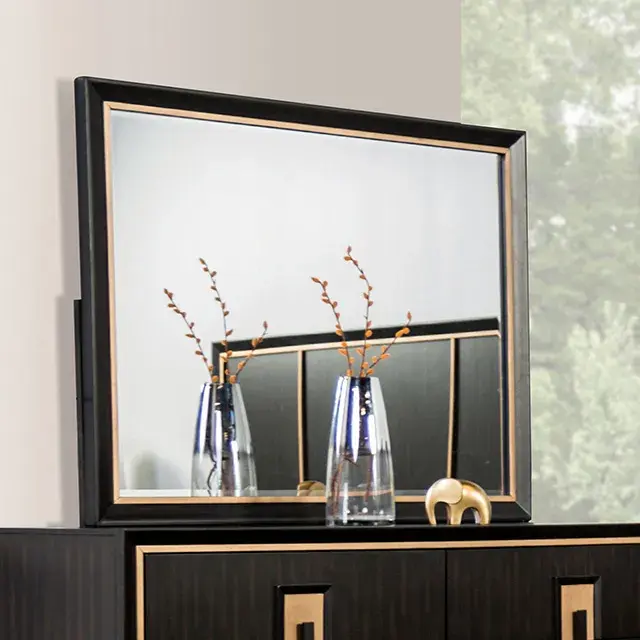 Contemporary Espresso Nightstand — Nightstand, view 5