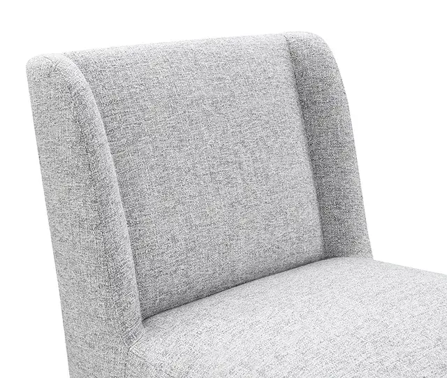 Contemporary Feather Gray Accent Chair — Lounge Chair, view 4