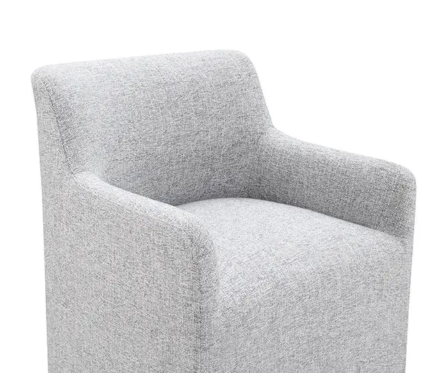 Contemporary Feather Gray Accent Chair (Fico) — Lounge Chair, view 3