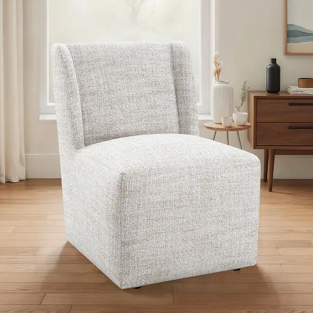 Contemporary Ginger Brown Accent Chair — Lounge Chair, main view