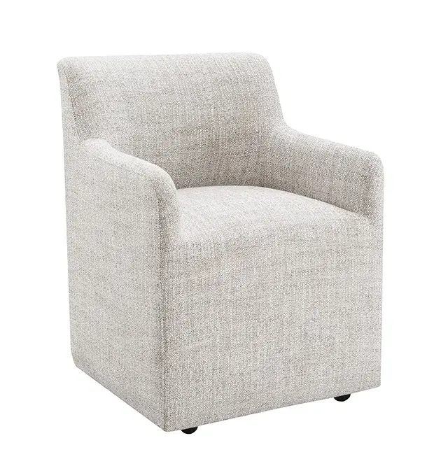 Contemporary Ginger Brown Accent Chair (Fico) — Lounge Chair, view 2