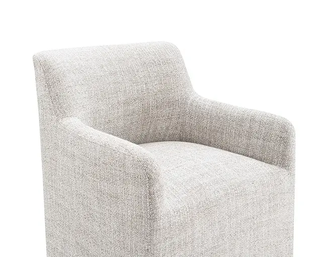 Contemporary Ginger Brown Accent Chair (Fico) — Lounge Chair, view 3
