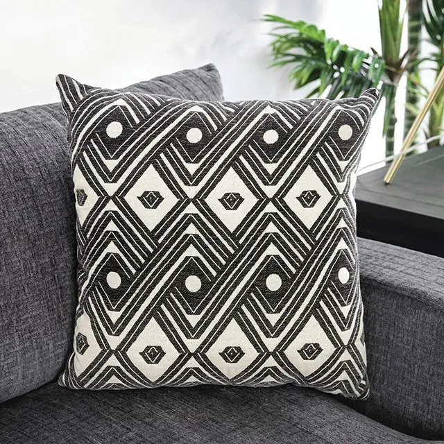 Contemporary Gray Modular Sectional — Sofa, view 3