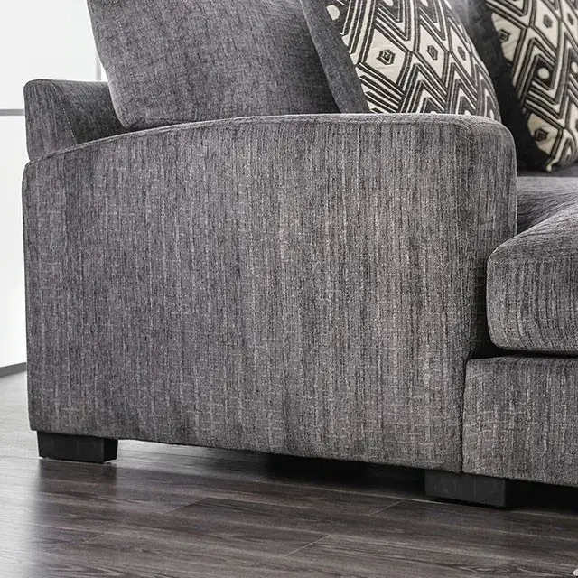 Contemporary Gray Modular Sectional — Sofa, view 2
