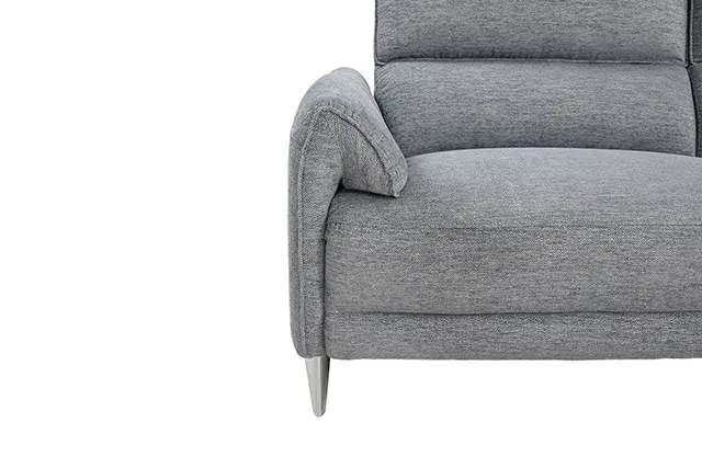 Contemporary Gray Power Reclining Sectional — Sofa, view 7