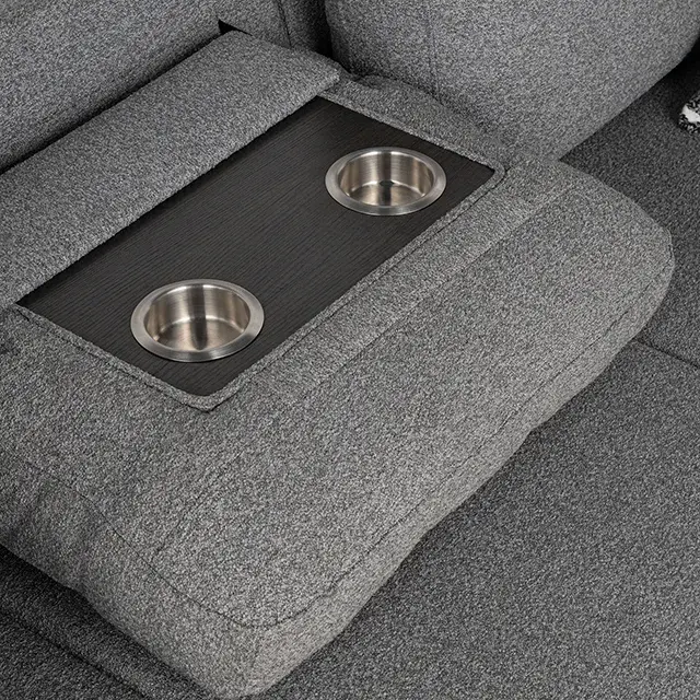 Contemporary Gray Sectional Sofa — Sofa, view 11