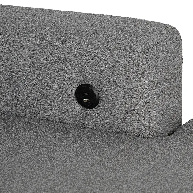 Contemporary Gray Sectional Sofa — Sofa, view 6