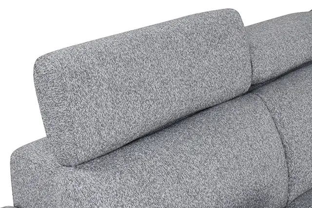 Contemporary Gray Sectional Sofa (Chatteris) — Sofa, view 6