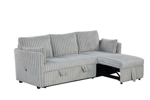 Contemporary Gray Sofa — Sofa, view 2