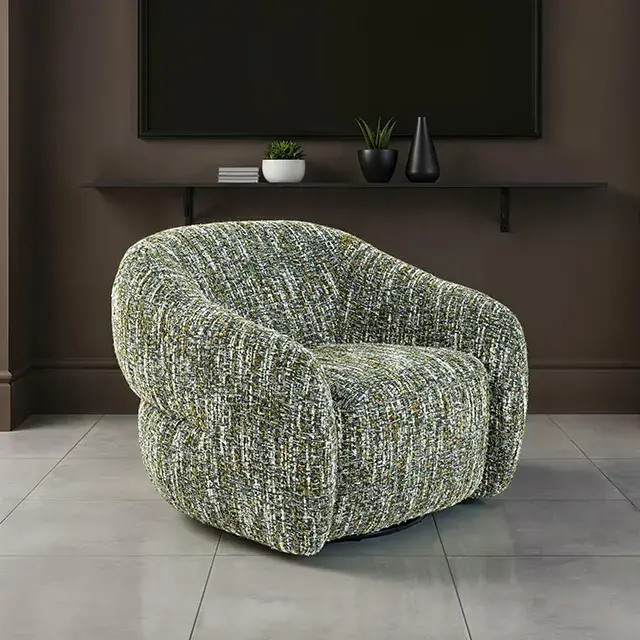 Contemporary Green Accent Chair — Lounge Chair, view 2