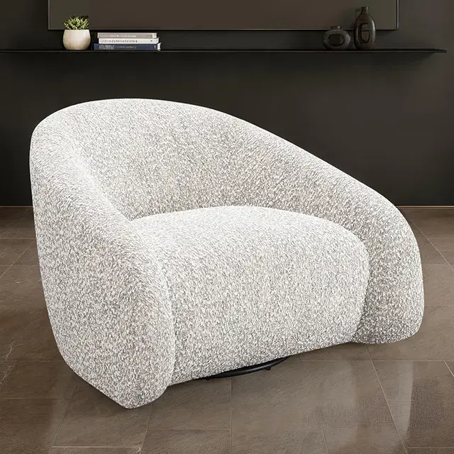 Contemporary Light Brown Accent Chair — Lounge Chair, main view
