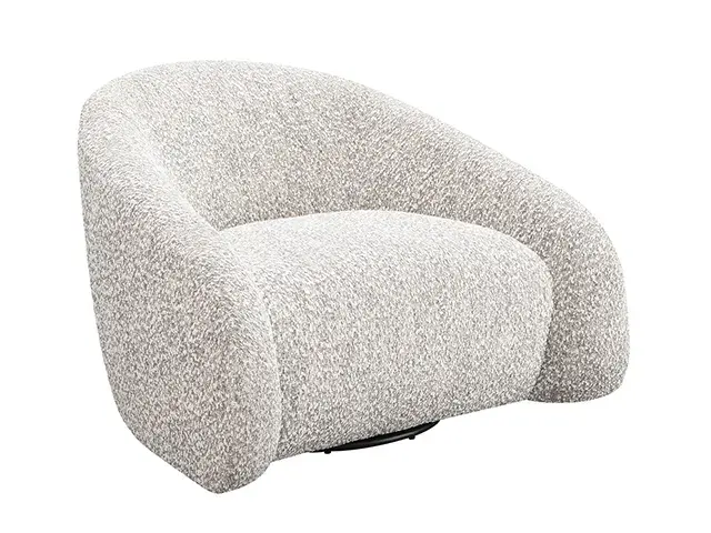 Contemporary Light Brown Accent Chair — Lounge Chair, view 2