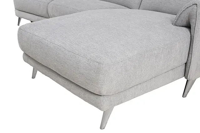 Contemporary Light Gray Power Reclining Sectional — Sofa, view 2