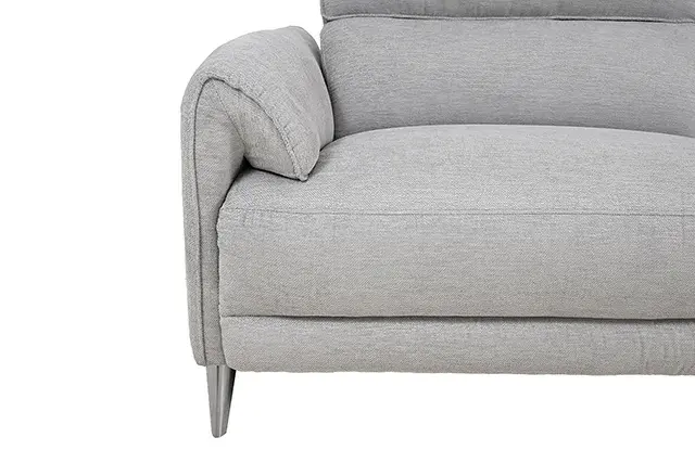 Contemporary Light Gray Power Reclining Sectional — Sofa, view 4
