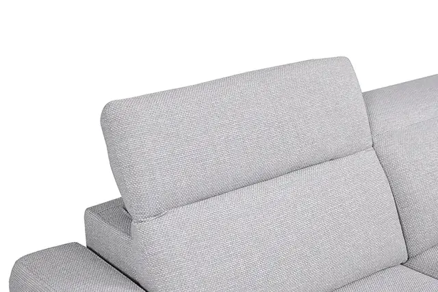 Contemporary Light Gray Power Reclining Sectional (Melancton) — Sofa, view 7